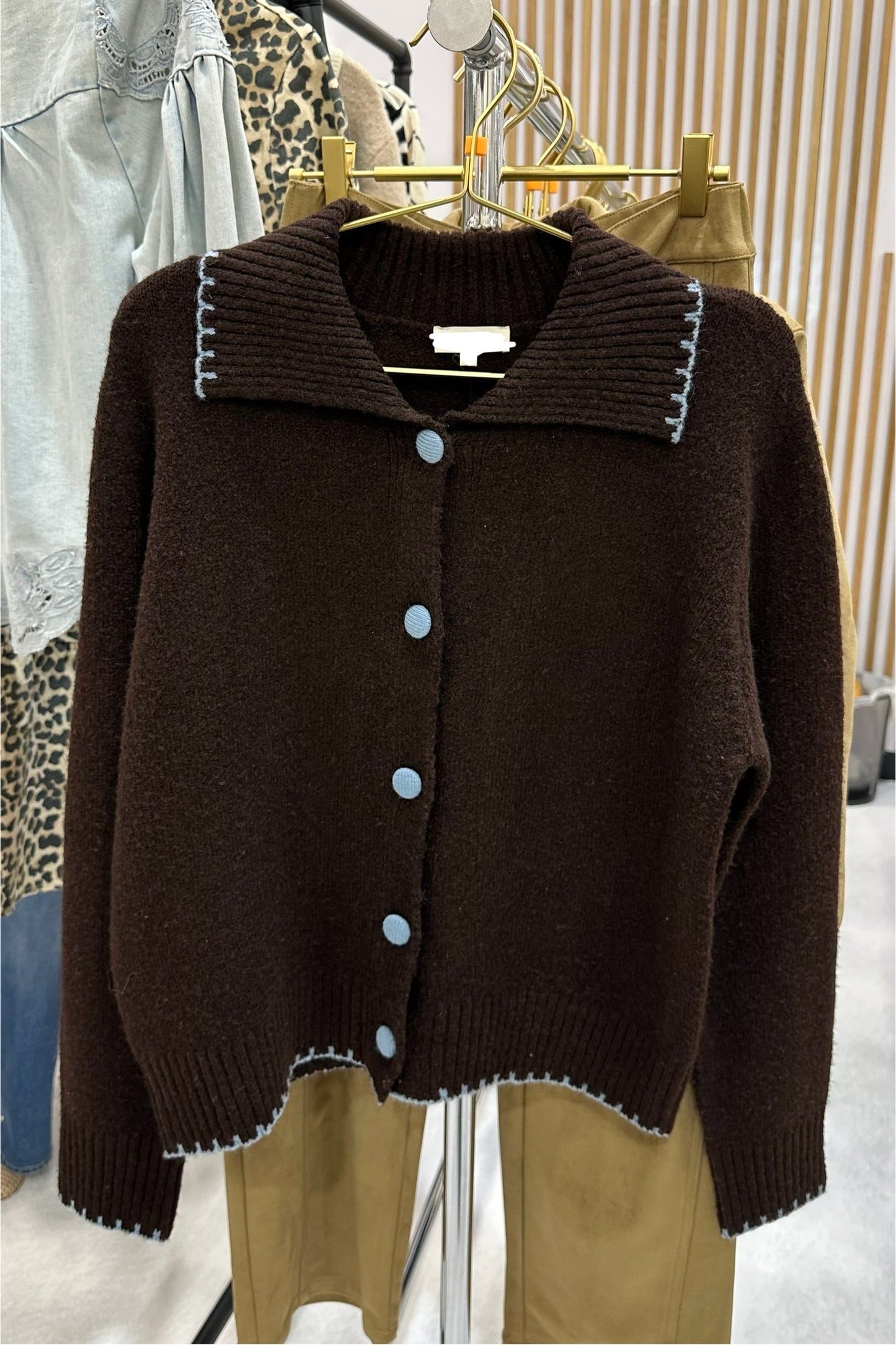 Brown/Blue Sweater