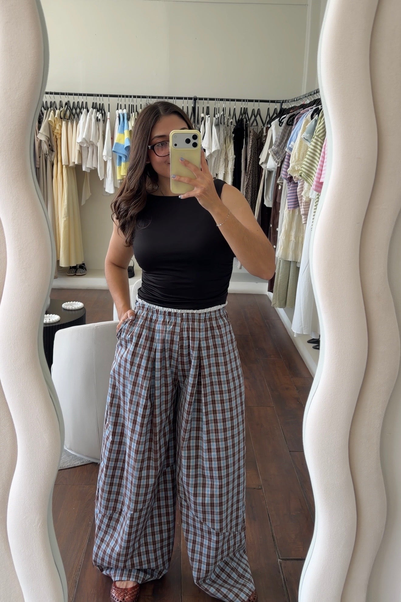 Nolan Plaid Pants
