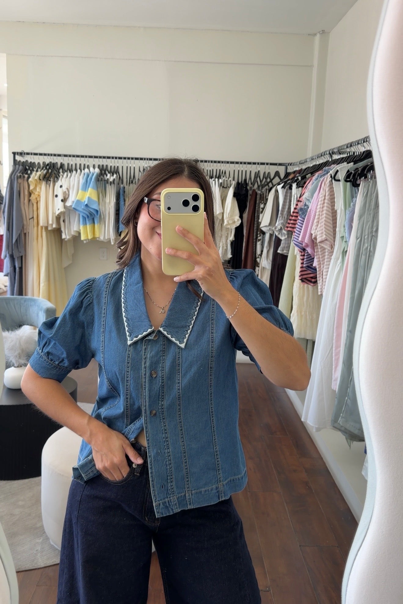 Oliver Denim Top
