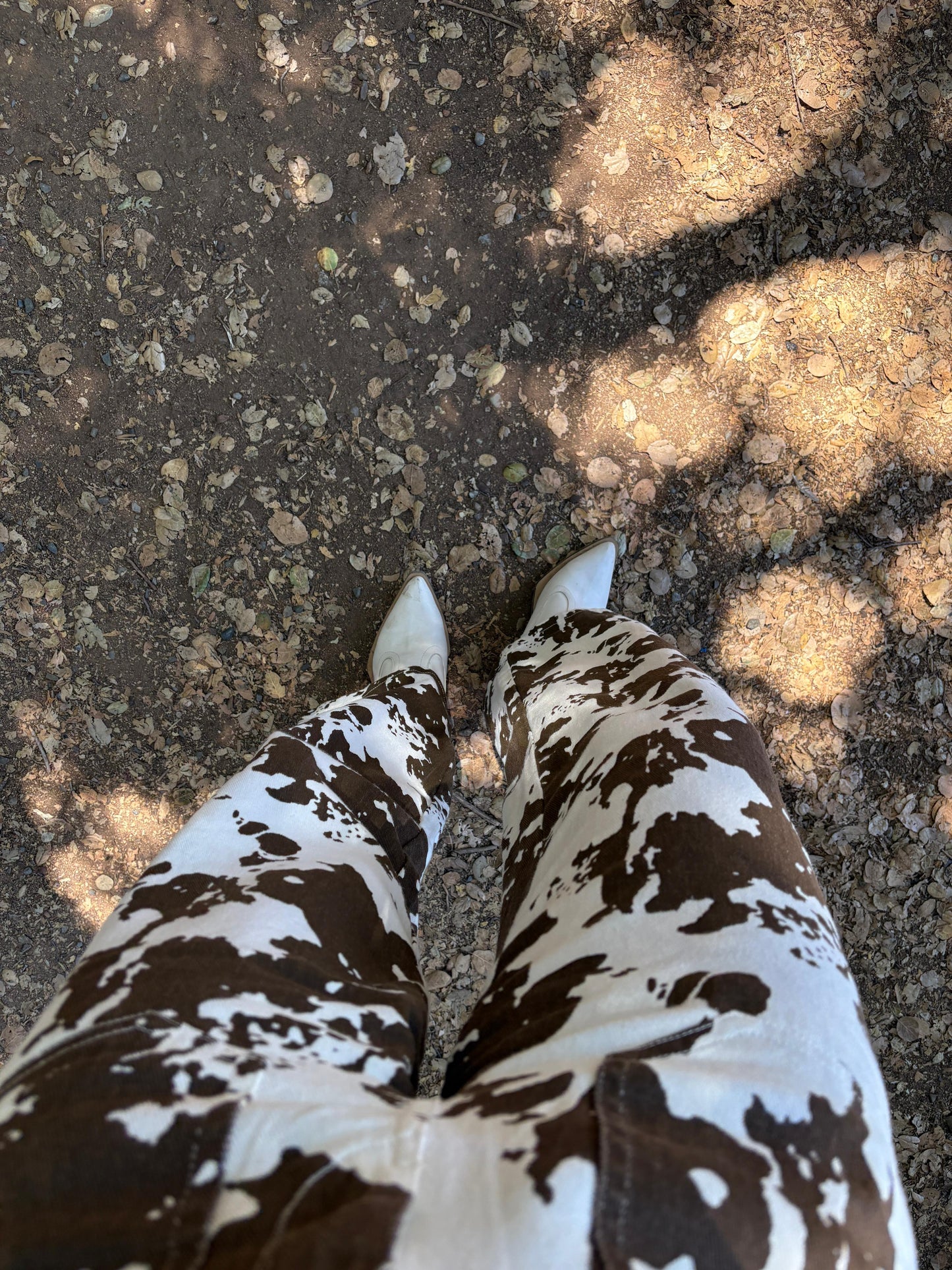 Cow Print Jeans