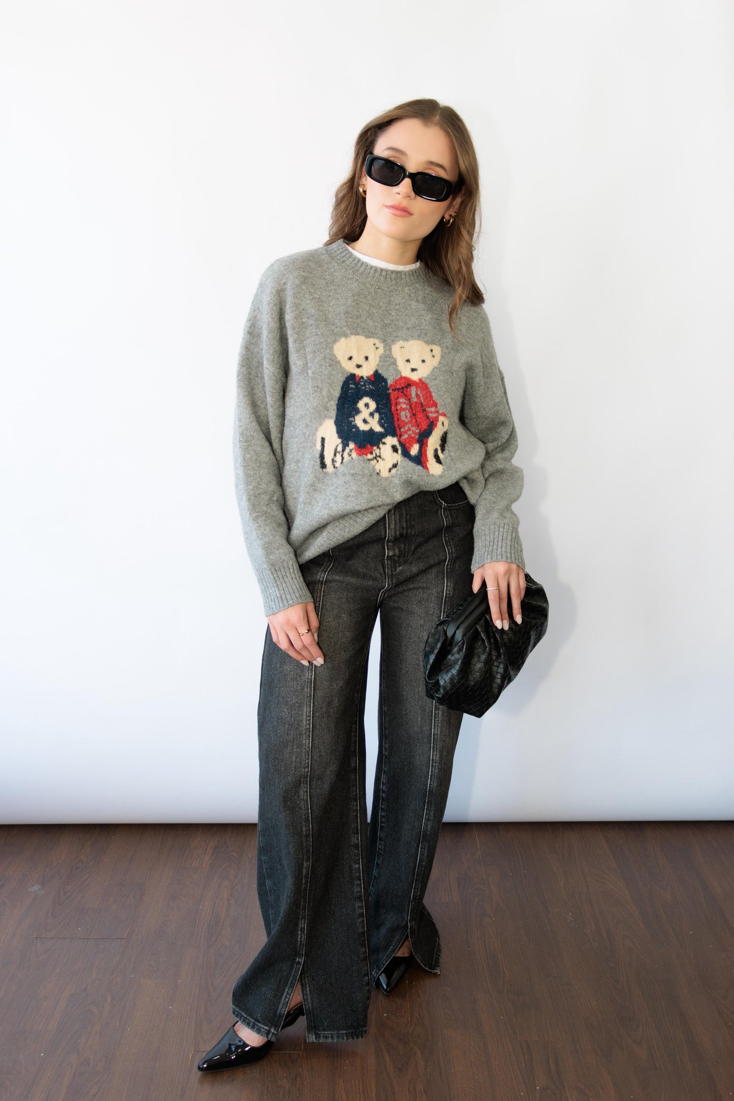Grey Teddy Bears Sweater