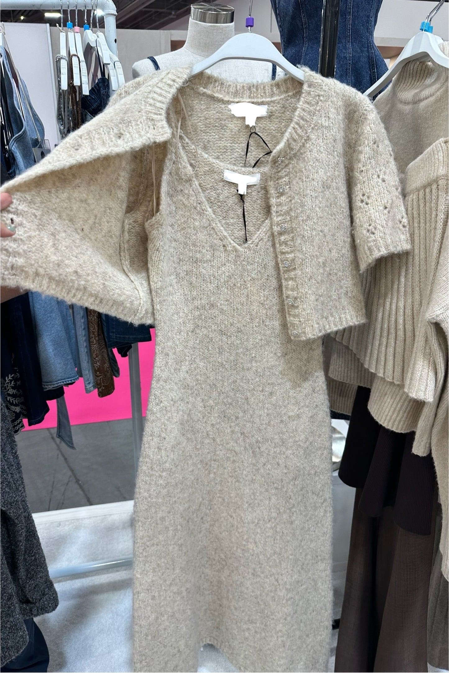 Knit Dress + Cardigan