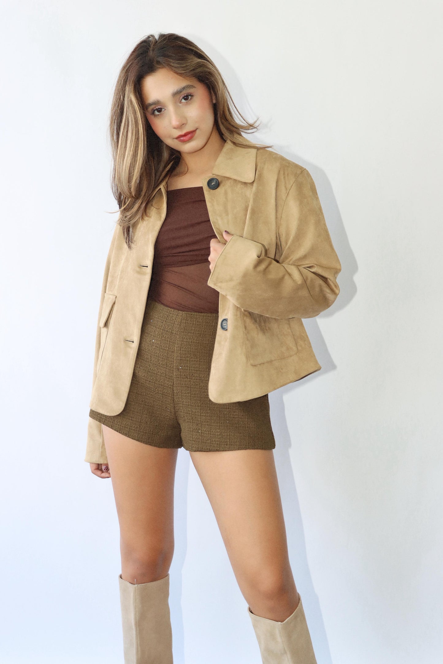Camel Suede Jacket