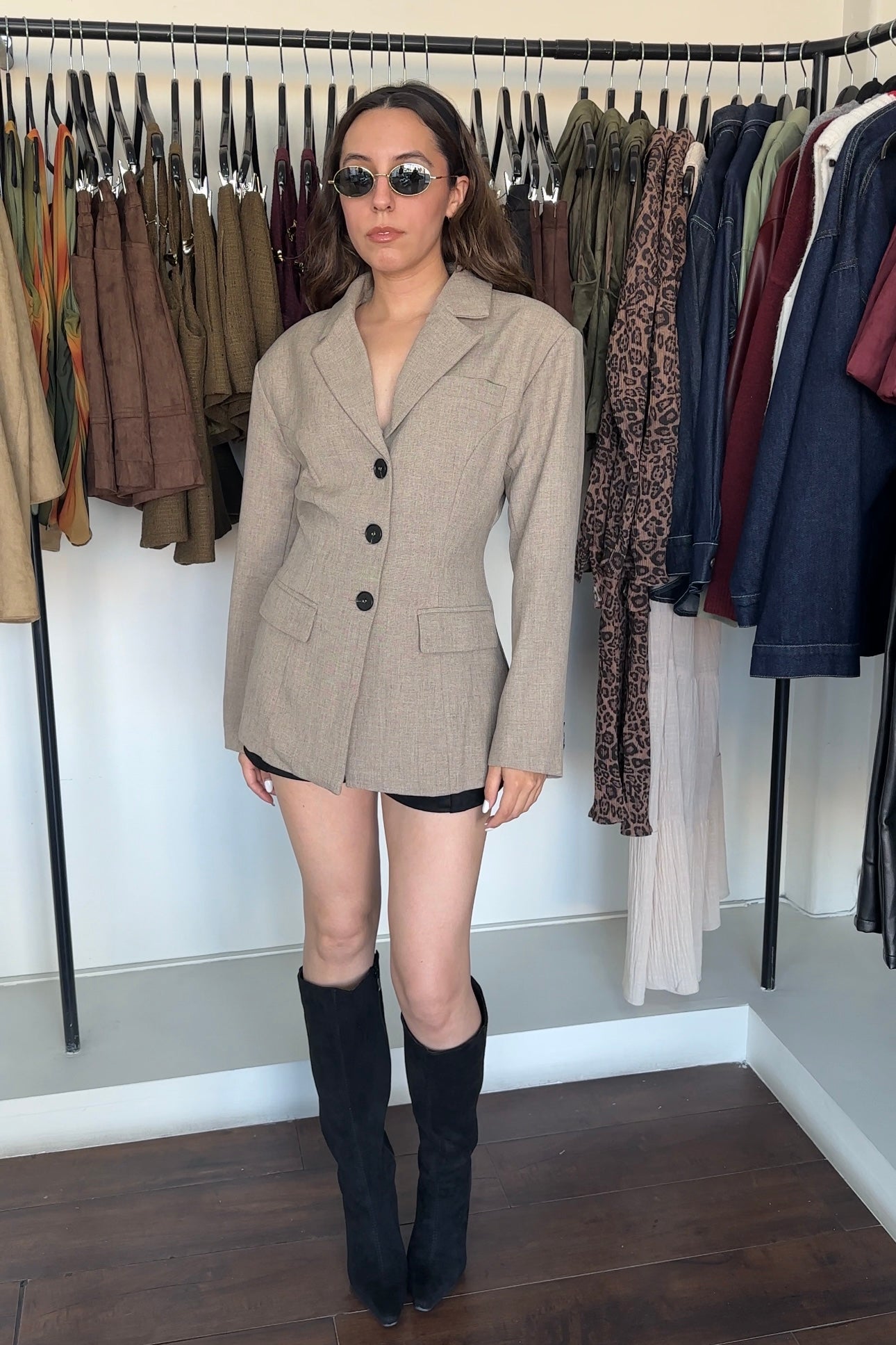 Mocha Structured Blazer