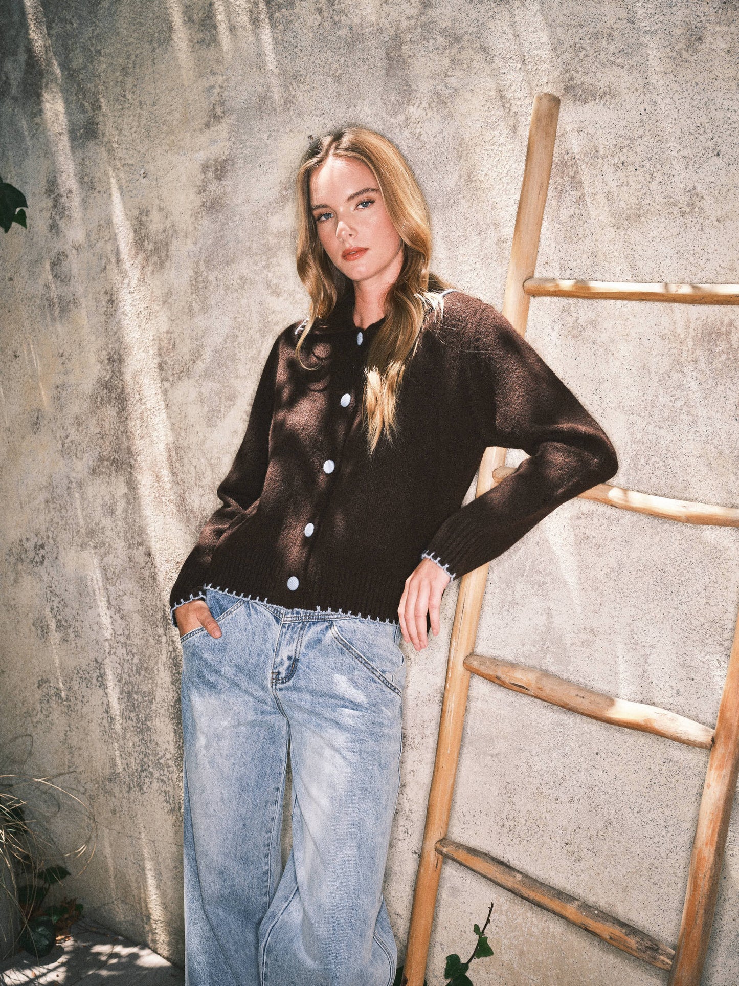 Brown/Blue Sweater