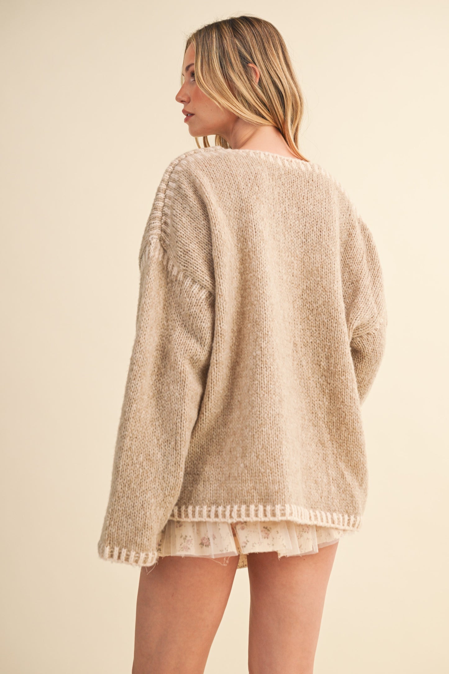 Front Tie Sweater