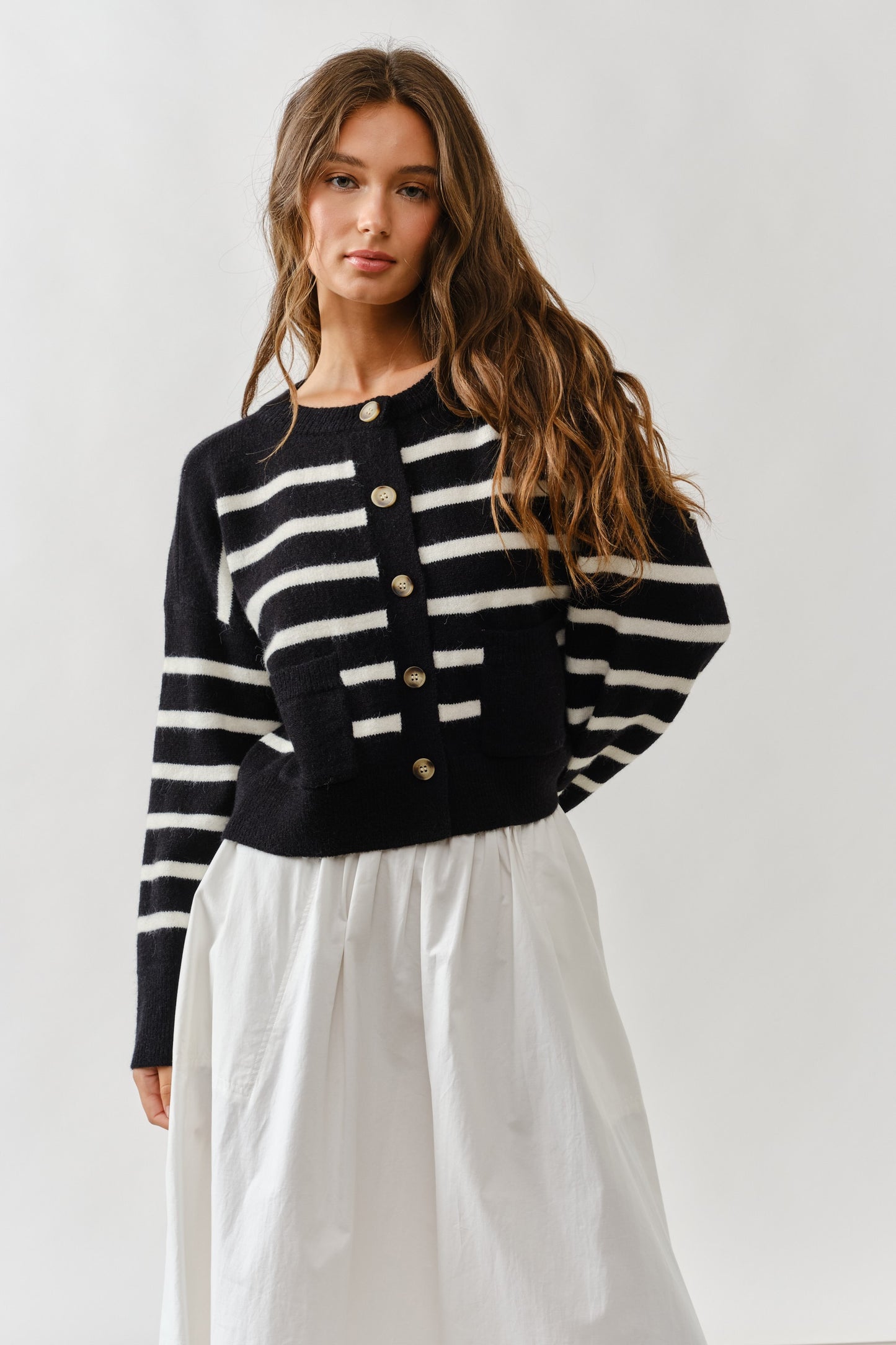 Black/White Cardigan
