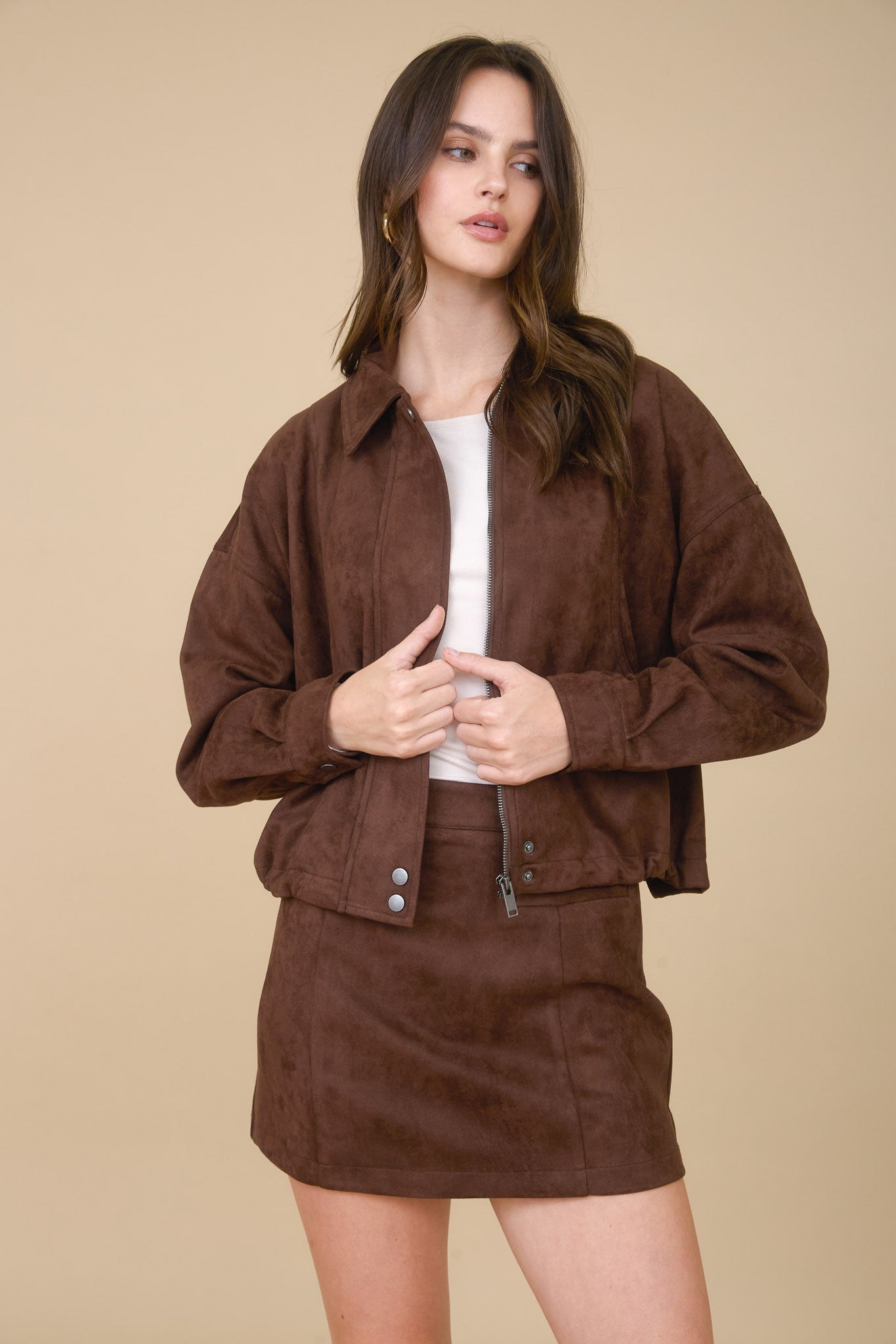 Bomber Suede Jacket
