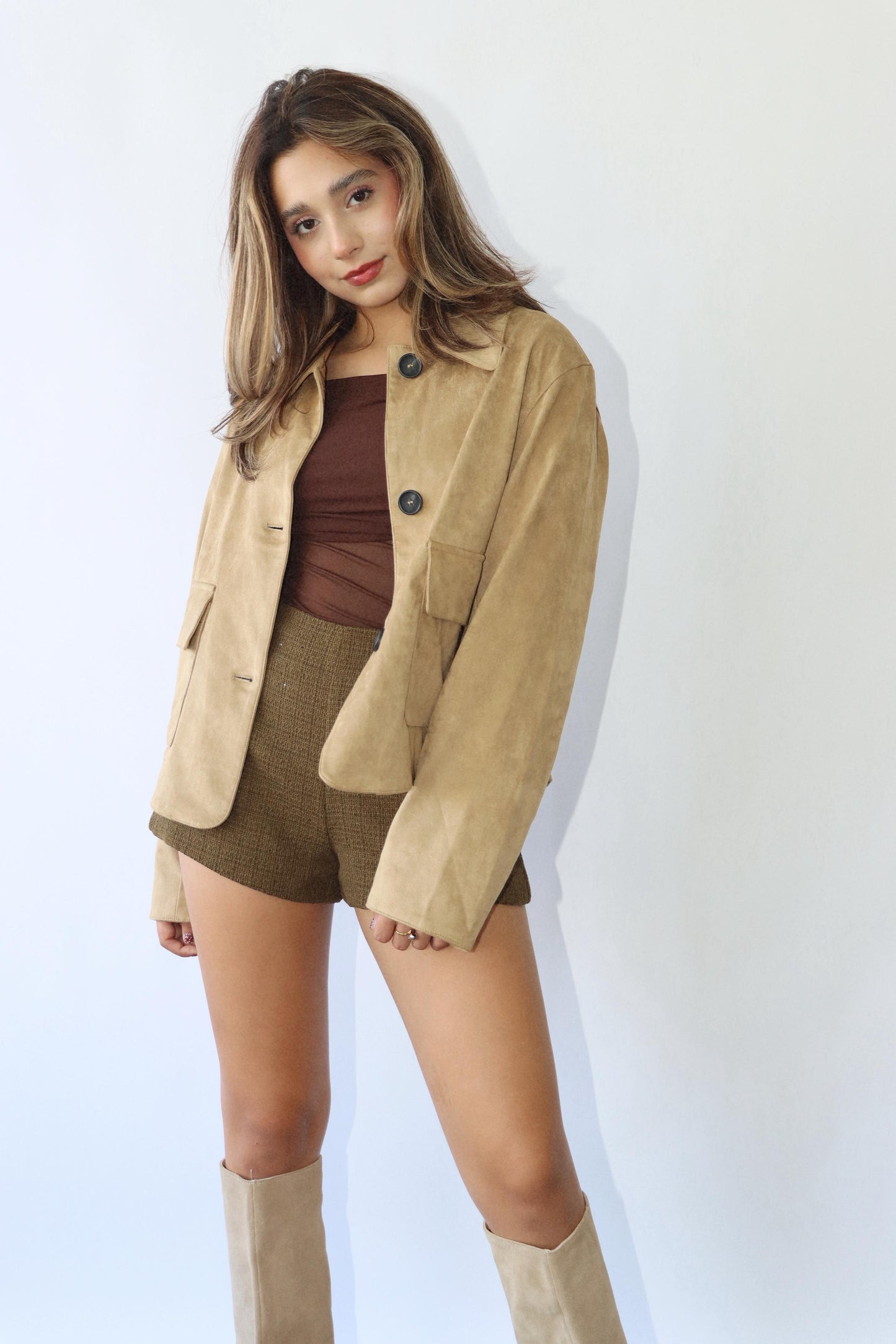 Camel Suede Jacket