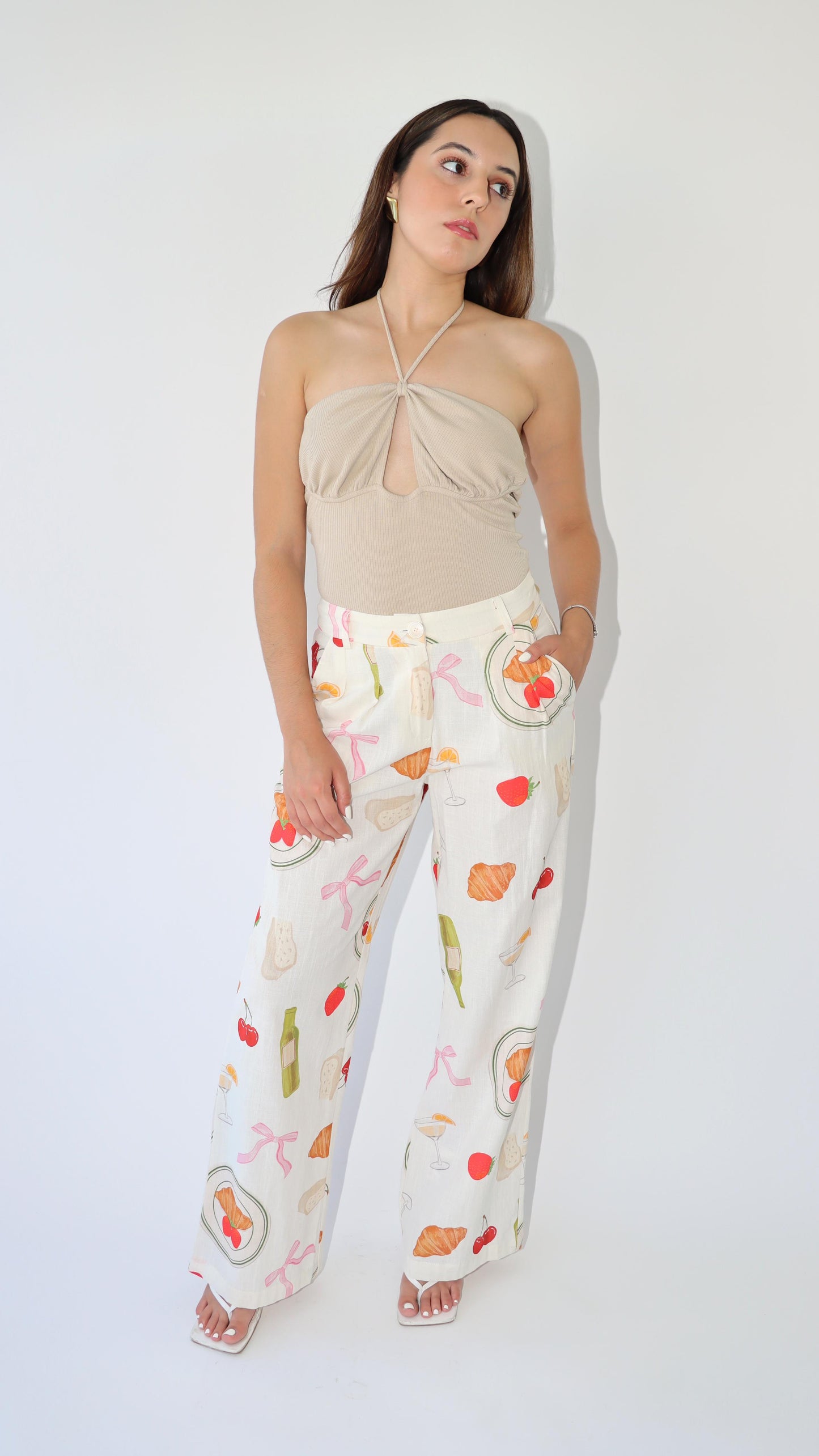 Hillary Halter Neck Bodysuit