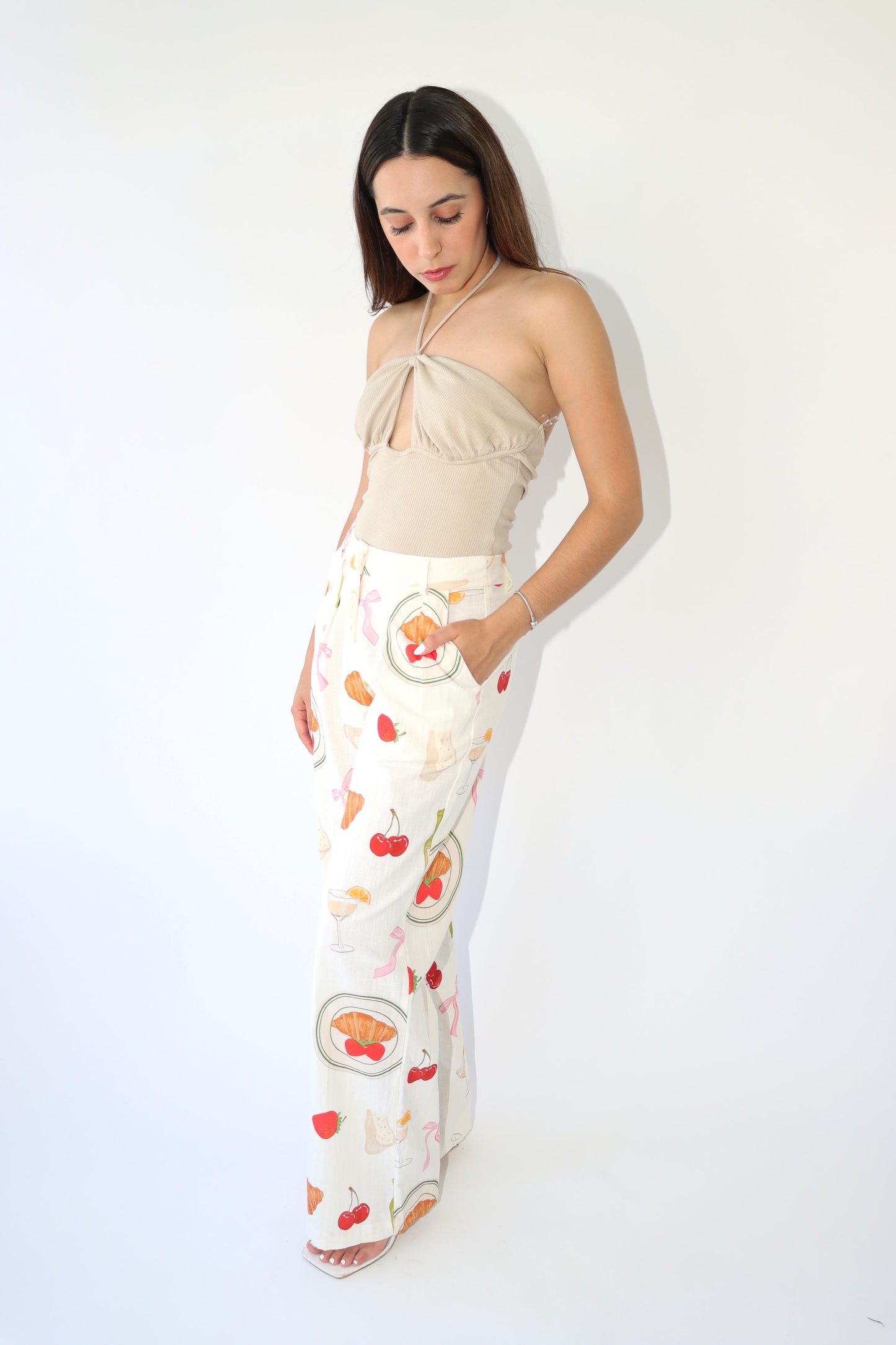 Hillary Halter Neck Bodysuit