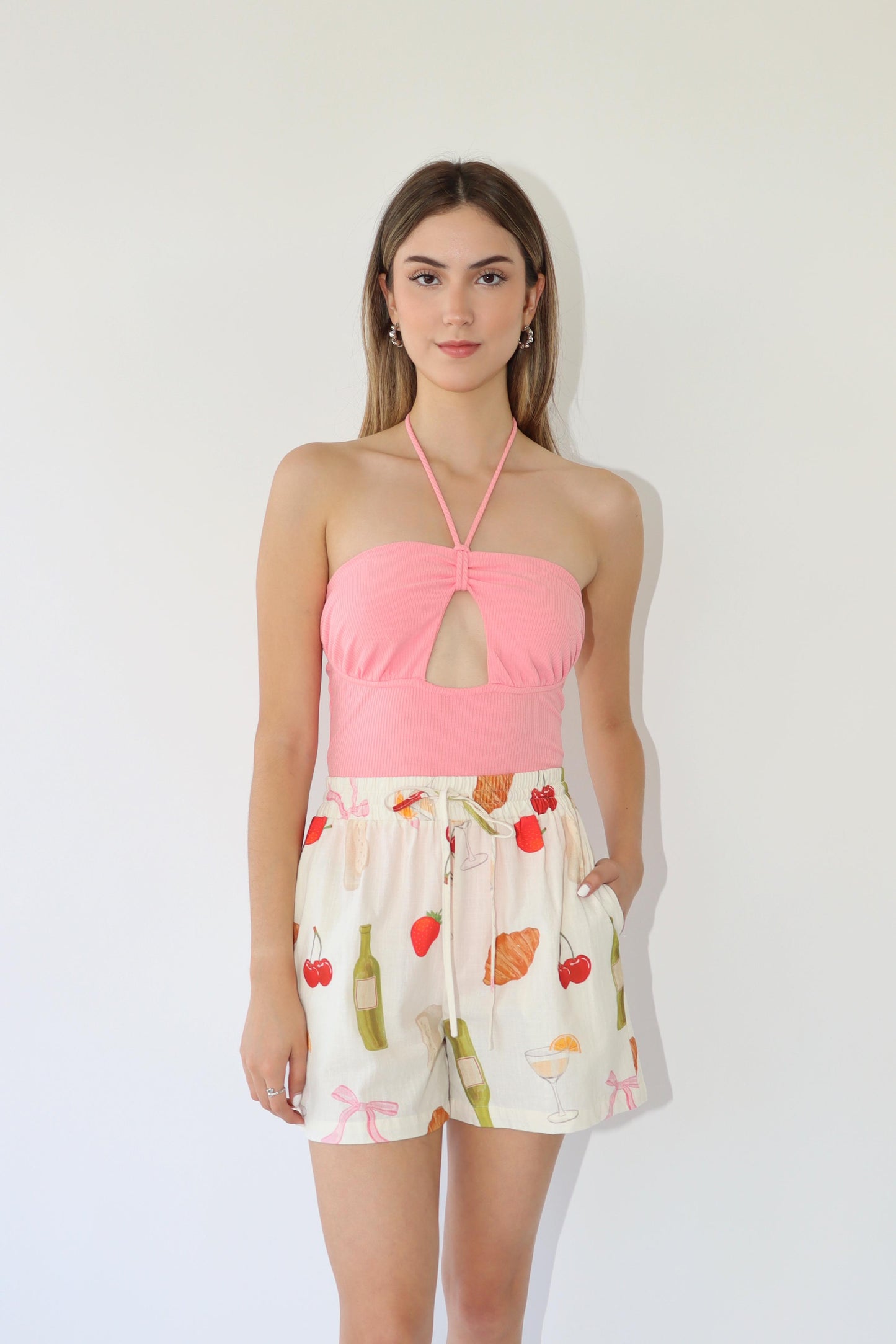 Hillary Halter Neck Bodysuit