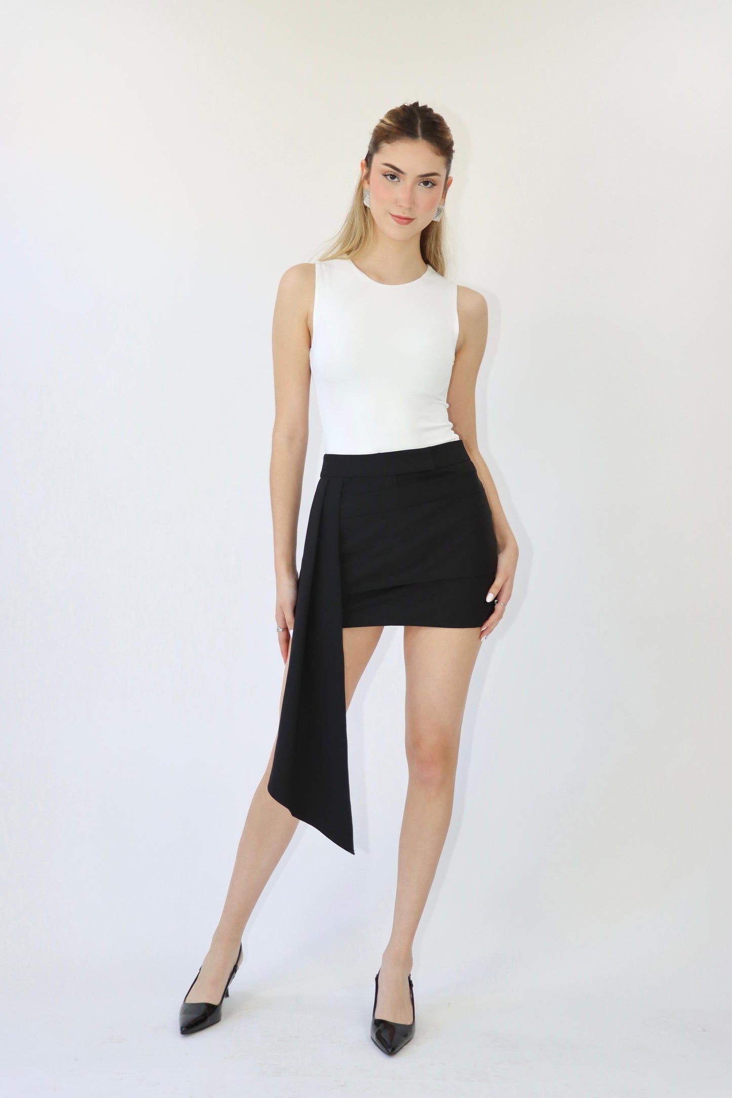 Thea Black Mini Skirt