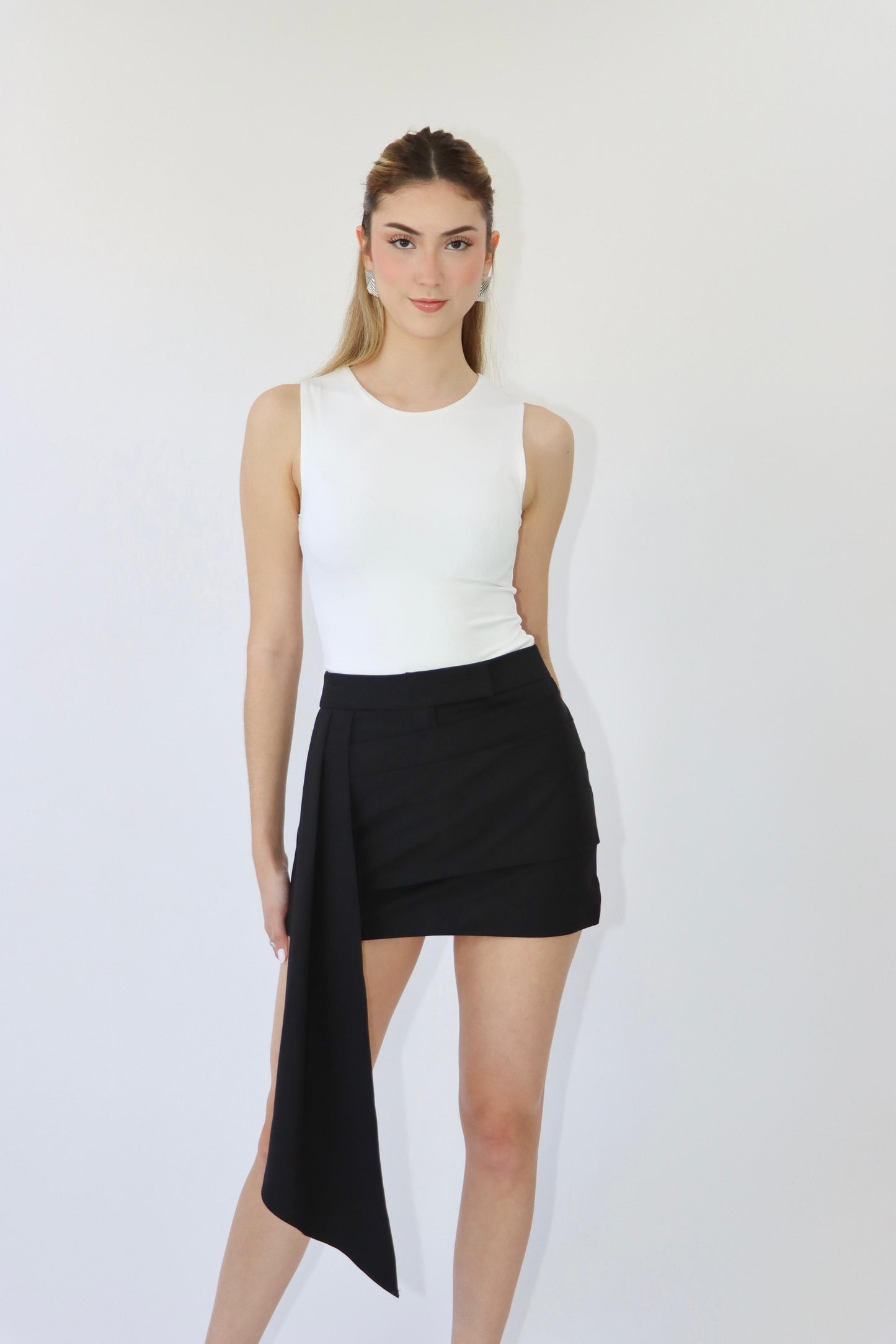 Thea Black Mini Skirt