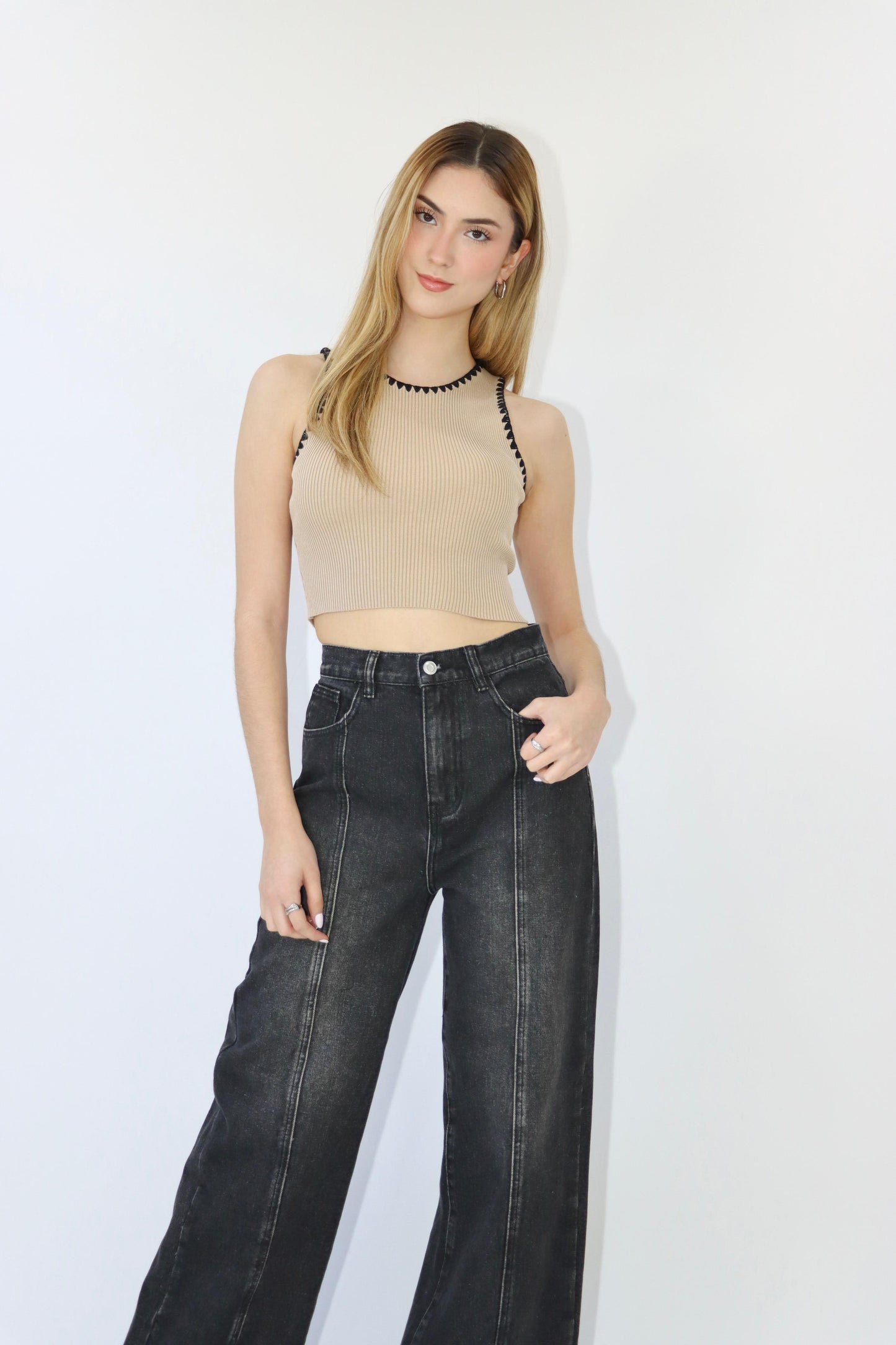 Nina Knit Cropped Tank