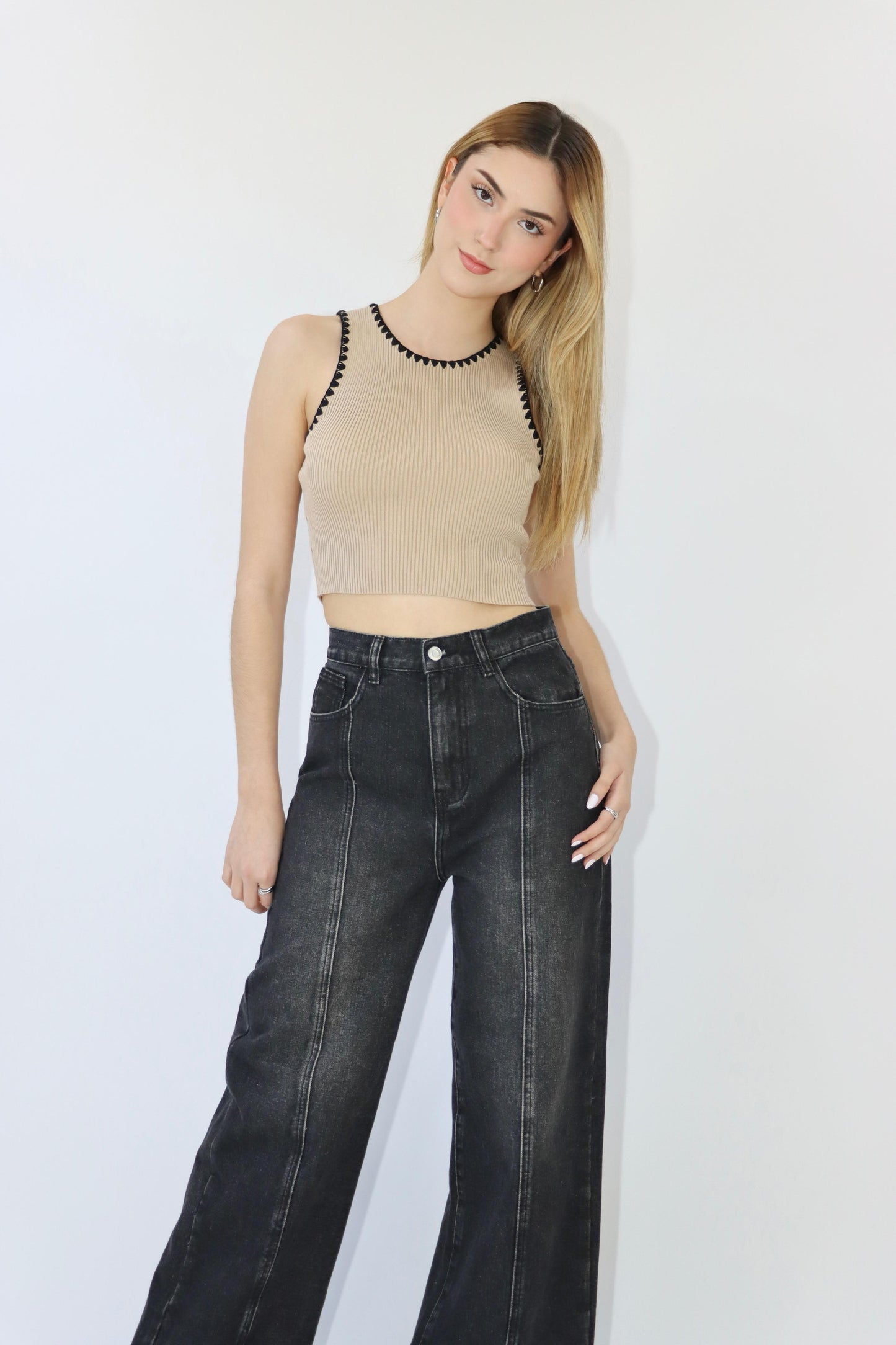 Nina Knit Cropped Tank