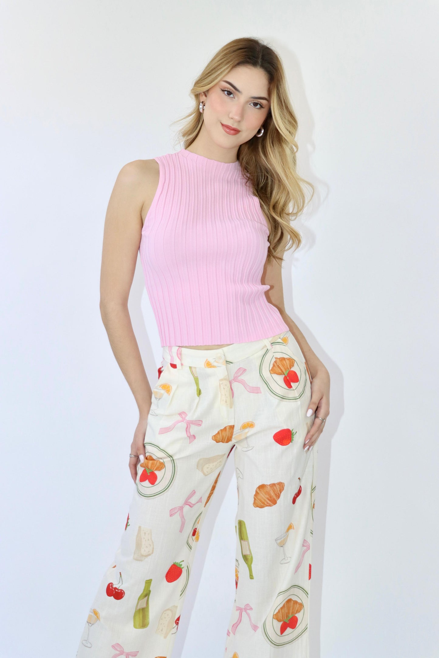 Jasmin Pink Knit Top