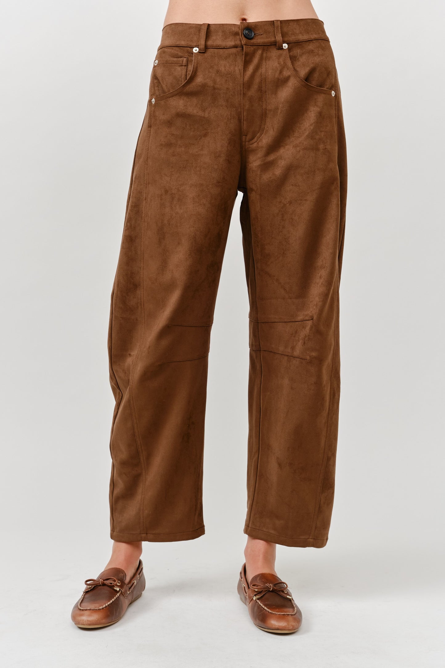 Brown Suede Pants