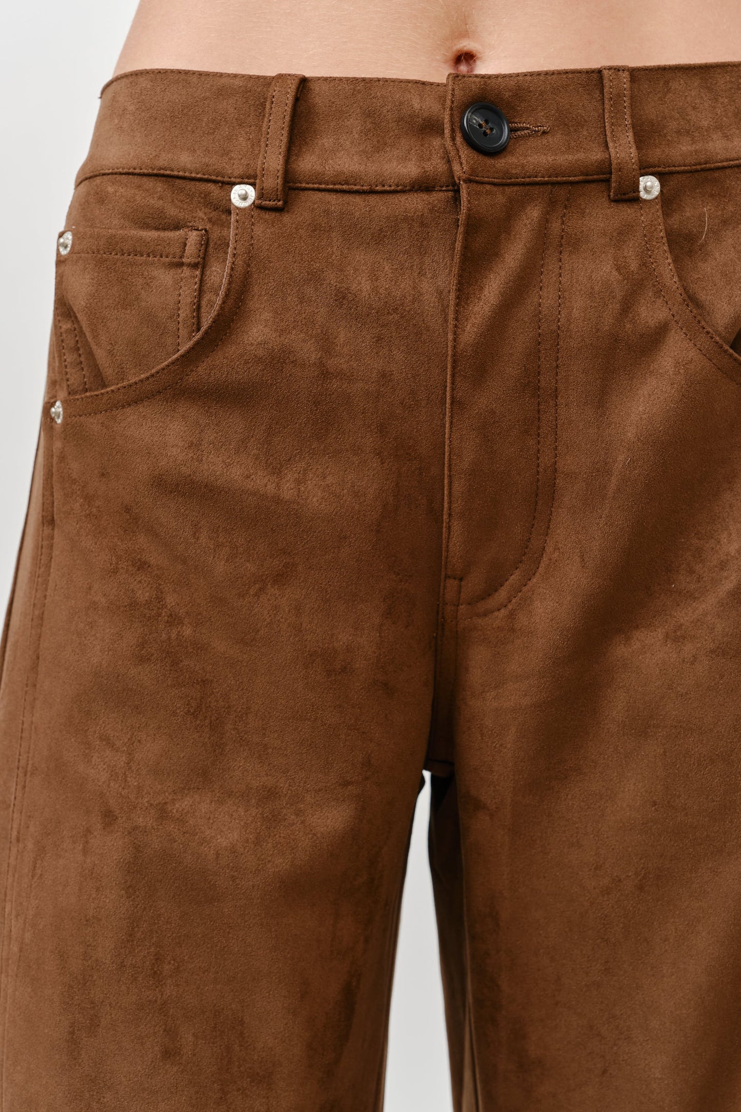 Brown Suede Pants