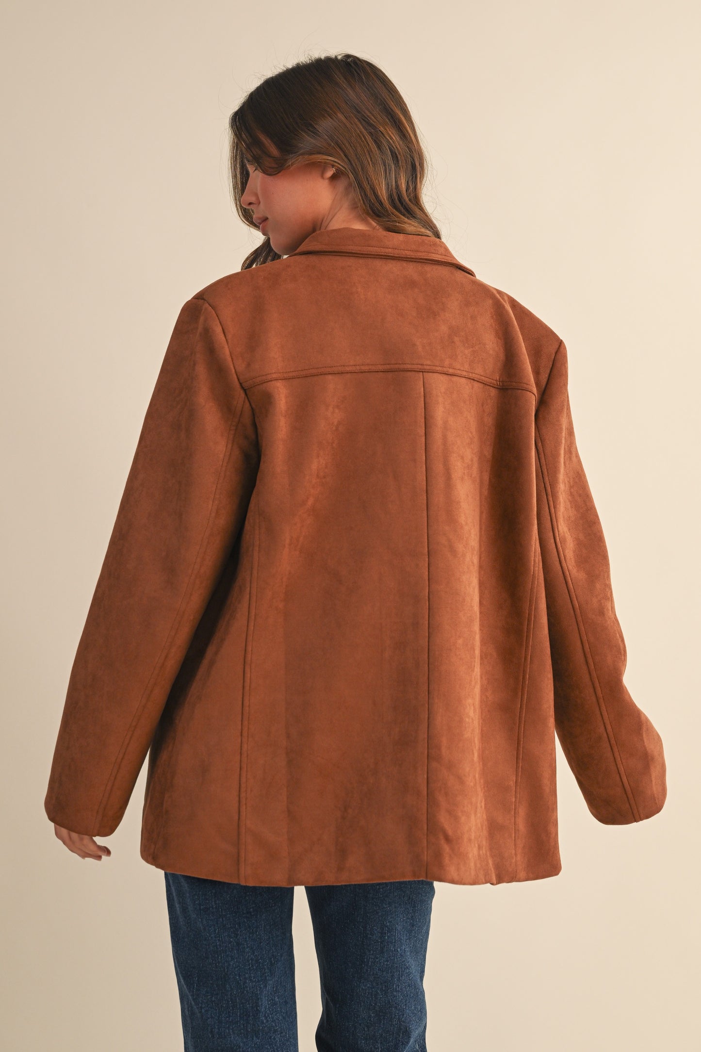 Brown Oversized Blazer