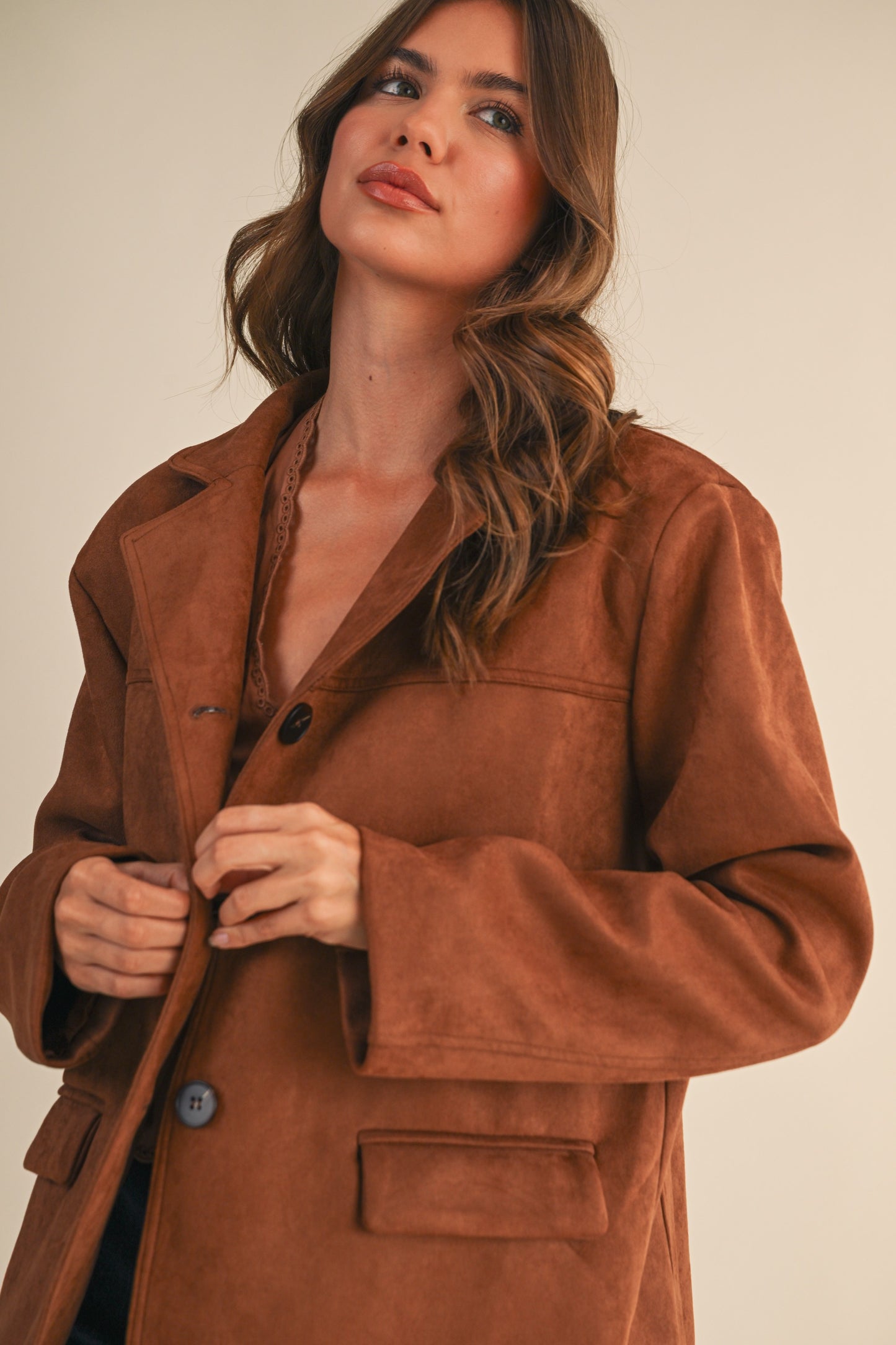 Brown Oversized Blazer