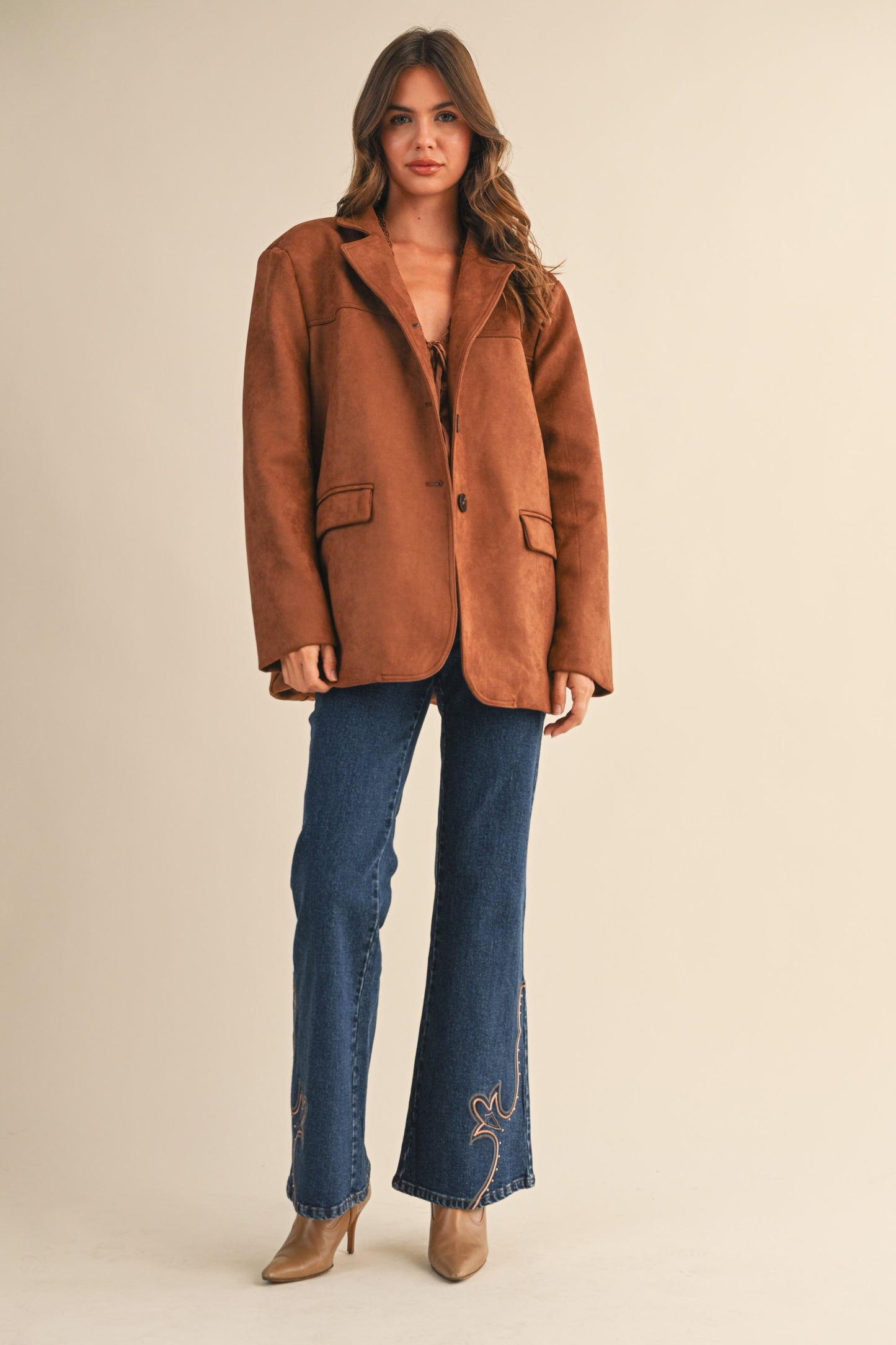 Brown Oversized Blazer