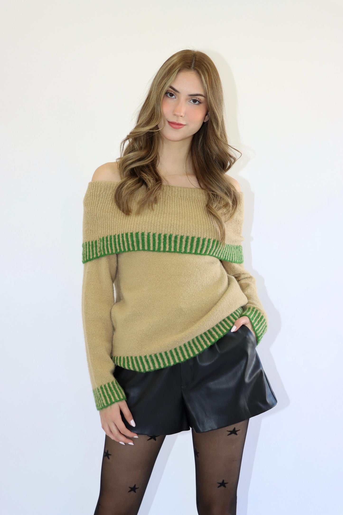 Sofia Off Shoulder Sweater
