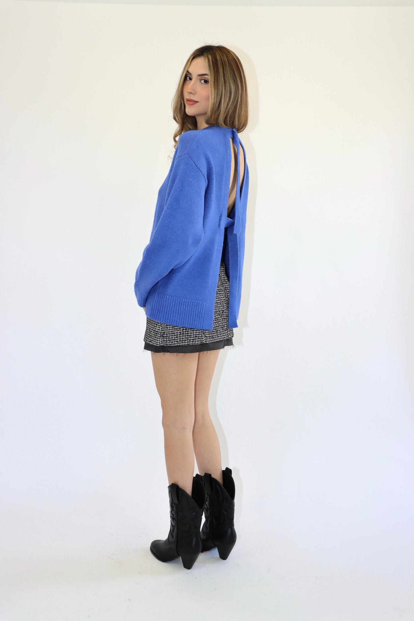 Georgia Houndstooth Mini Skirt