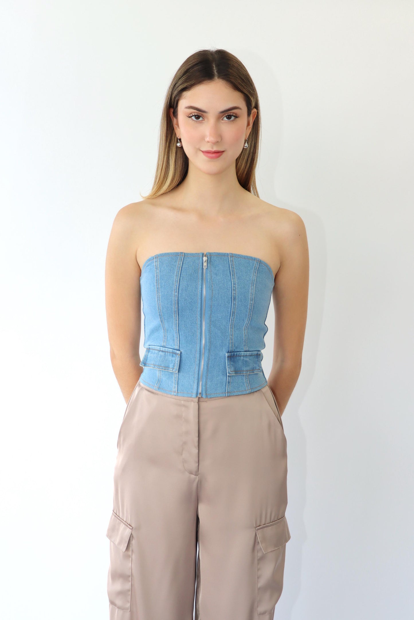 Zoey Denim Top