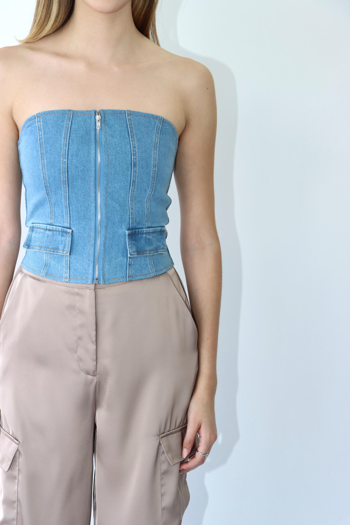 Zoey Denim Top