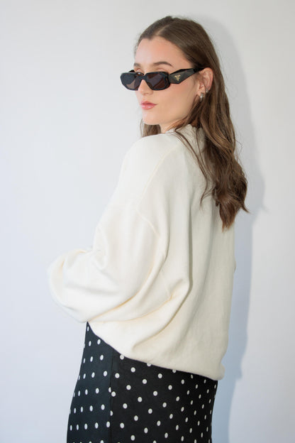 Cream Oversized Sweater