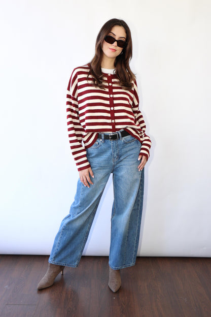 Kate Striped Cardigan