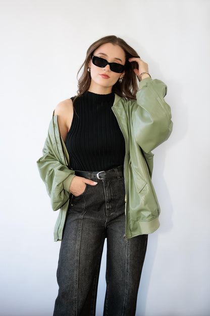 Sage Bomber Jacket