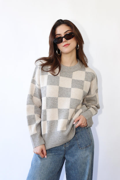Checker Sweater