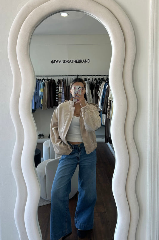 Suede Bomber Jacket