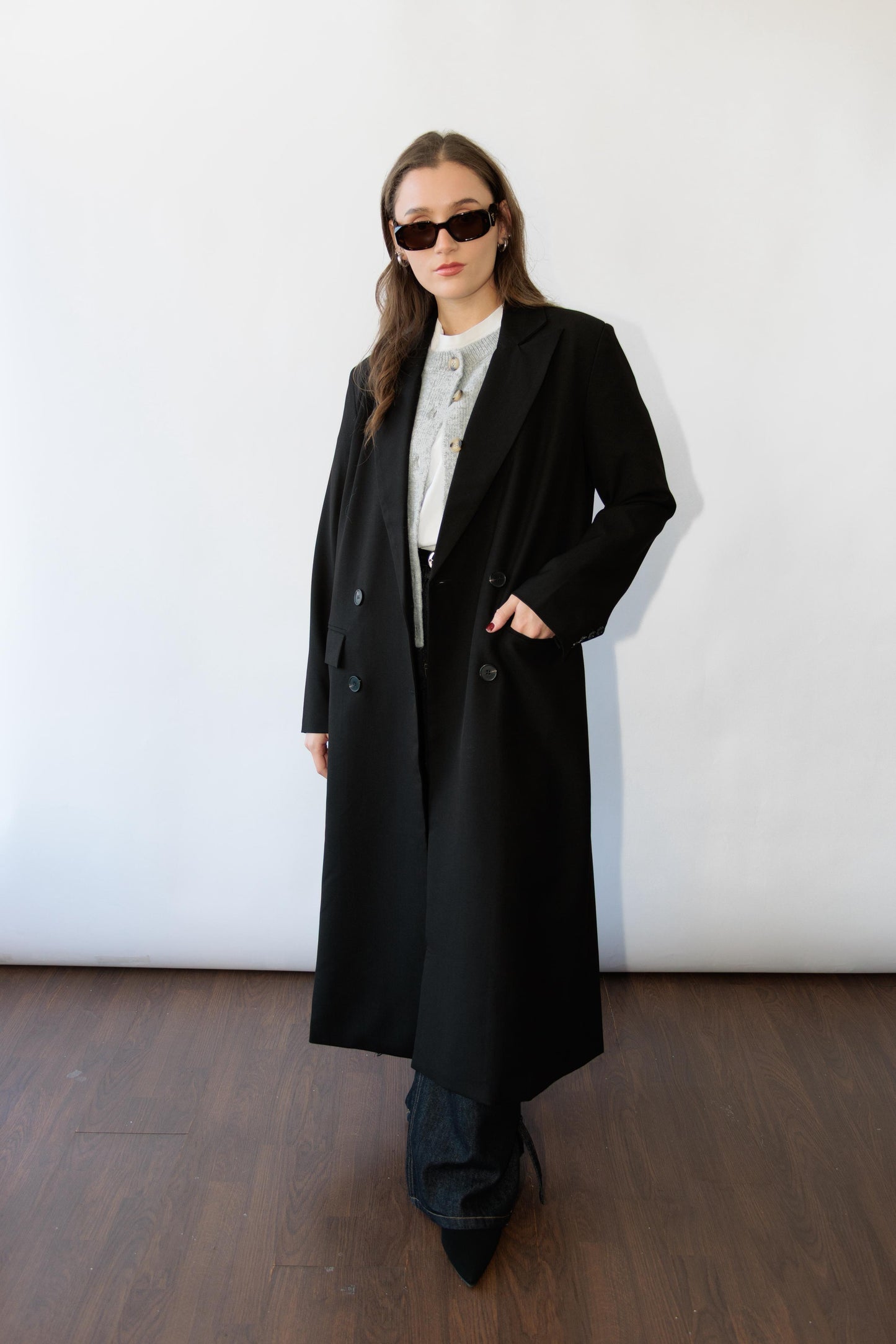 Black Long Blazer