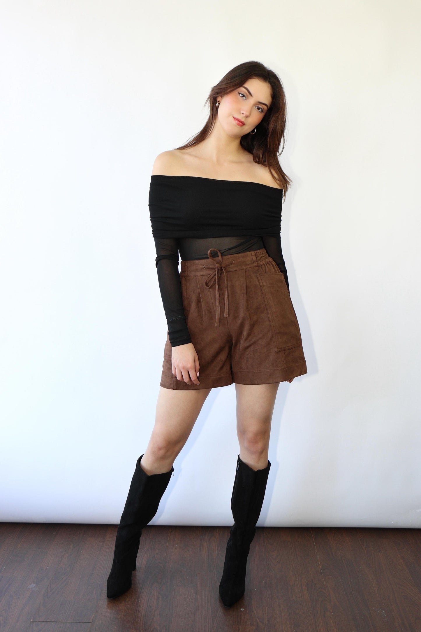 Charlize Suede Shorts