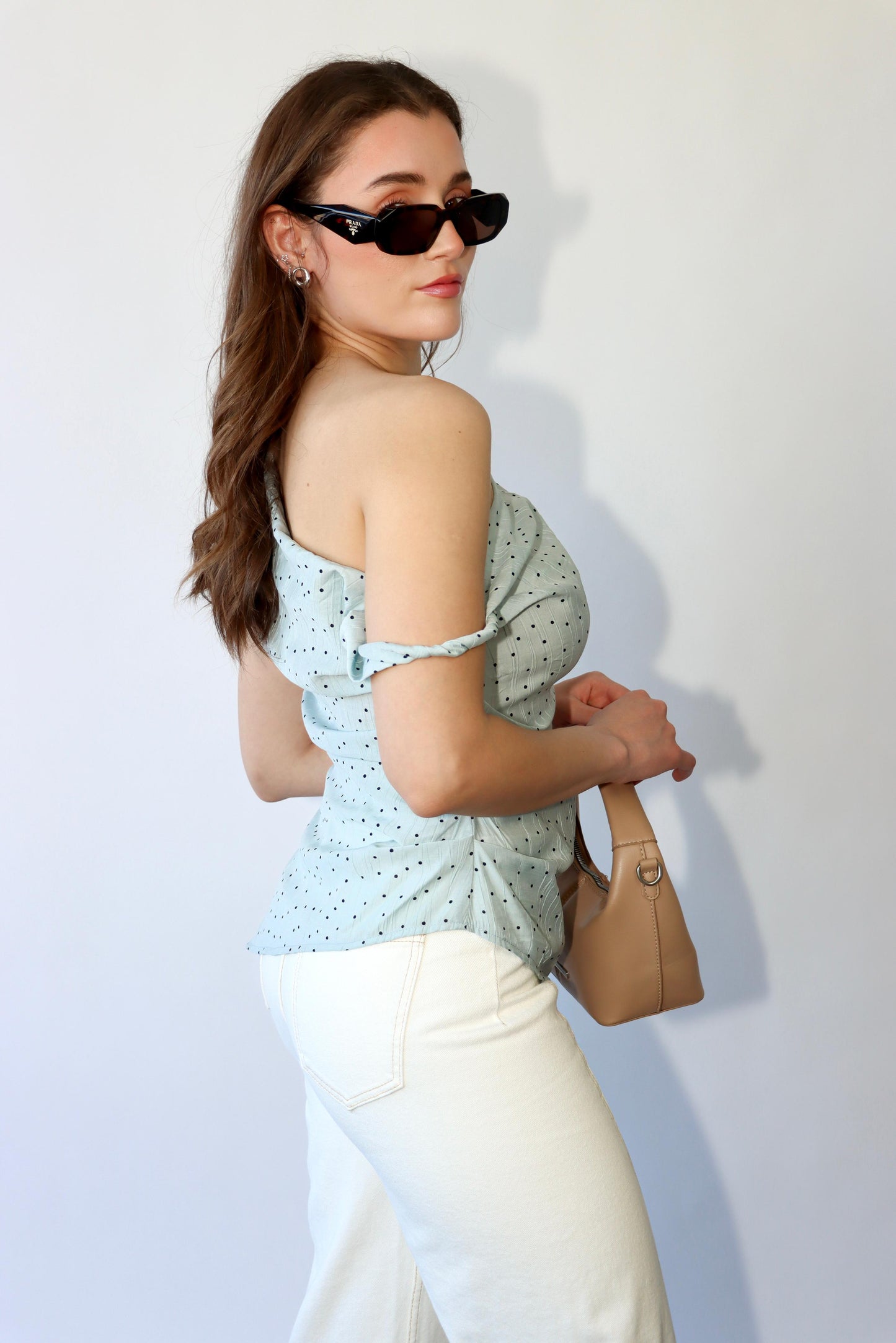 High-Waisted Bootcut Jeans