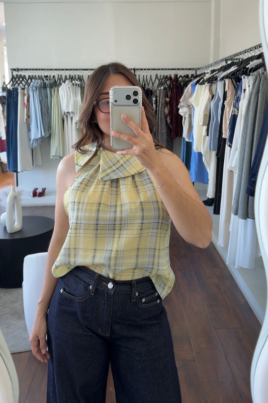 Suzy Plaid Top