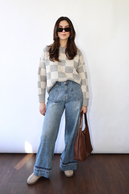 Checker Sweater
