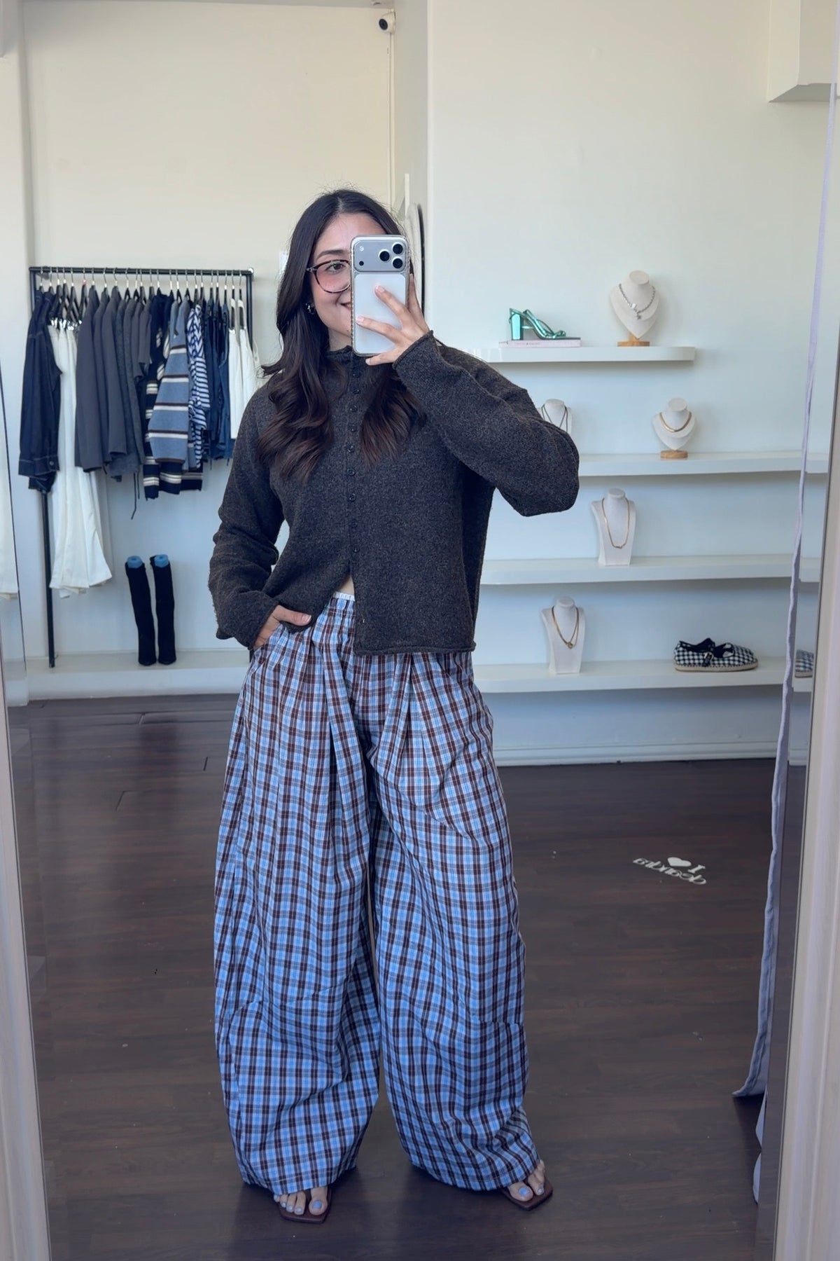 Nolan Plaid Pants