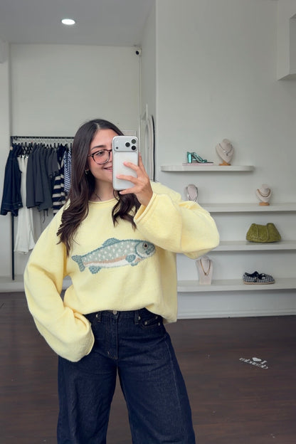Yellow Fish Sweater