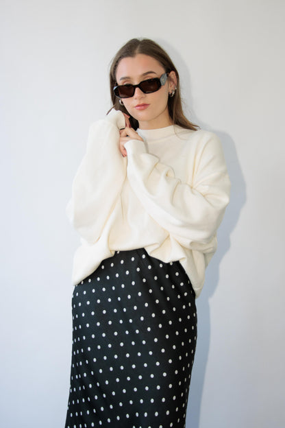 Cream Oversized Sweater