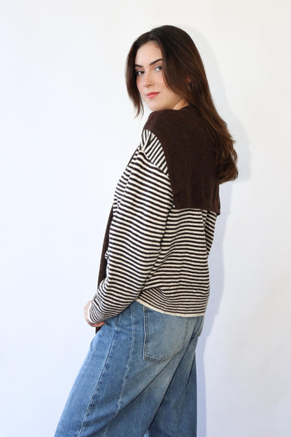Paisley Striped Sweater