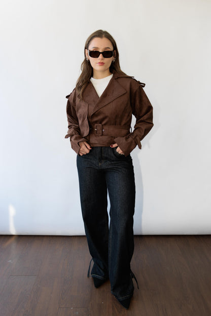 Suede Moto Jacket