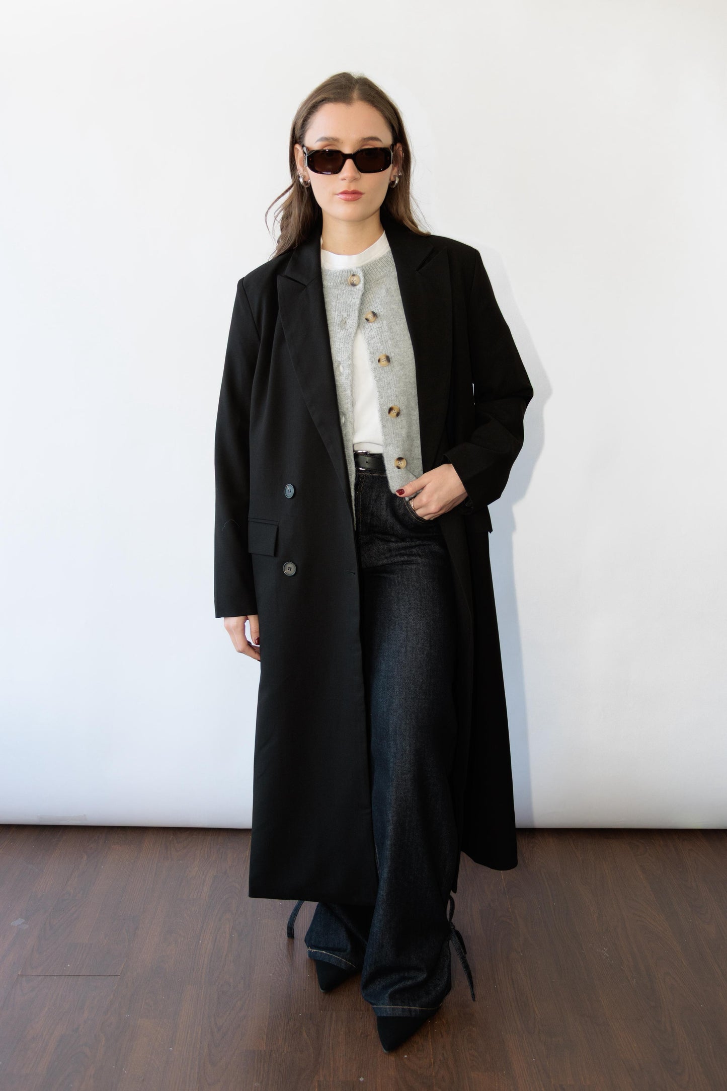 Black Long Blazer