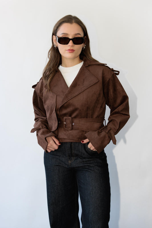 Suede Moto Jacket