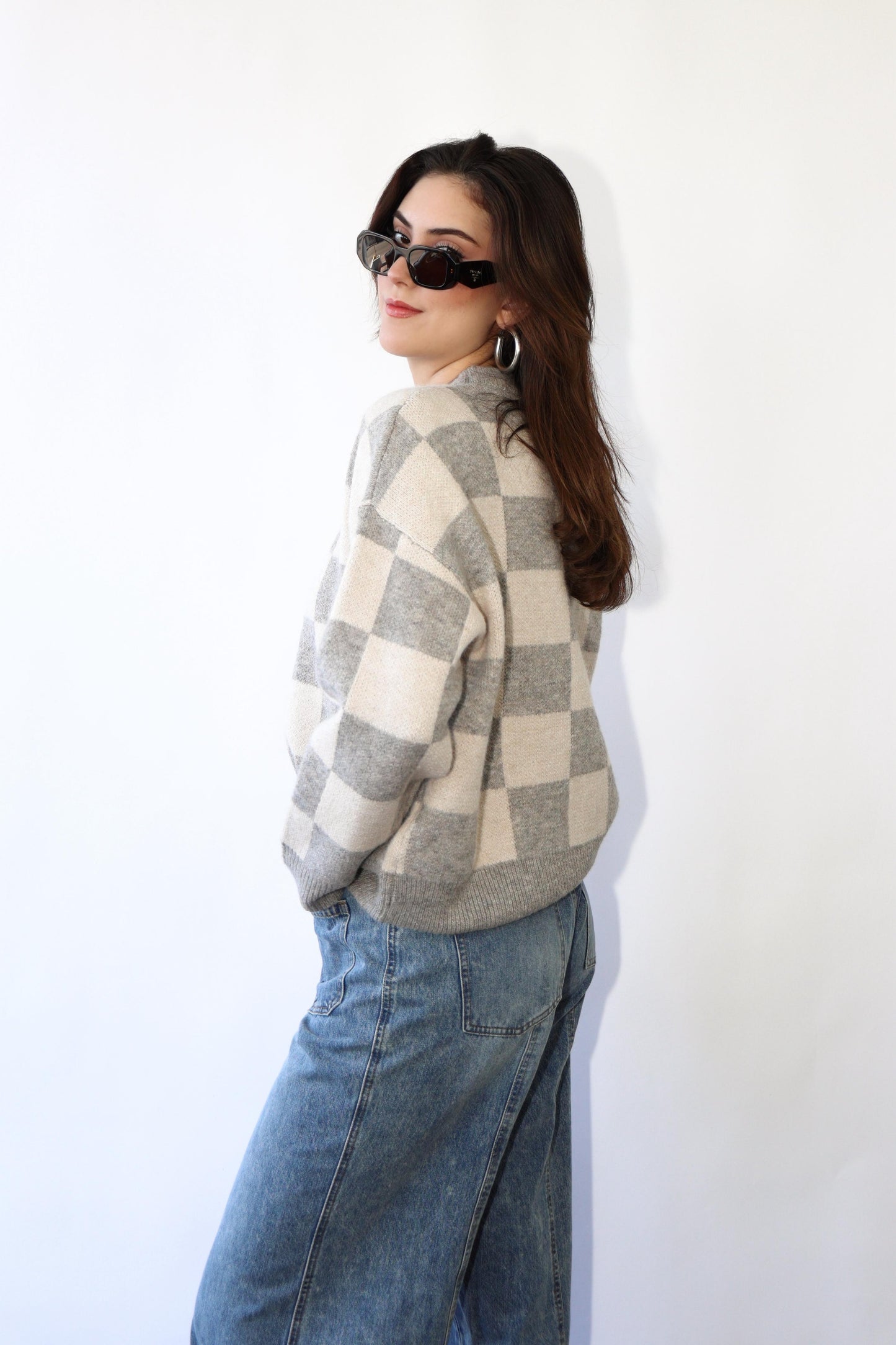 Checker Sweater