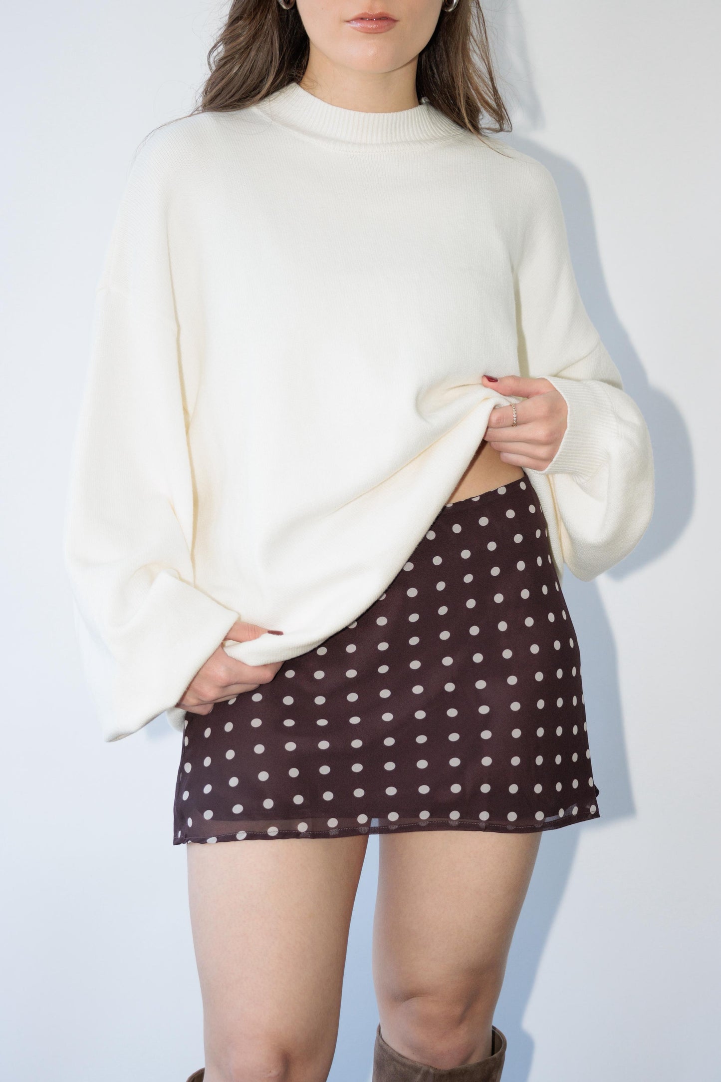 Cream Oversized Sweater