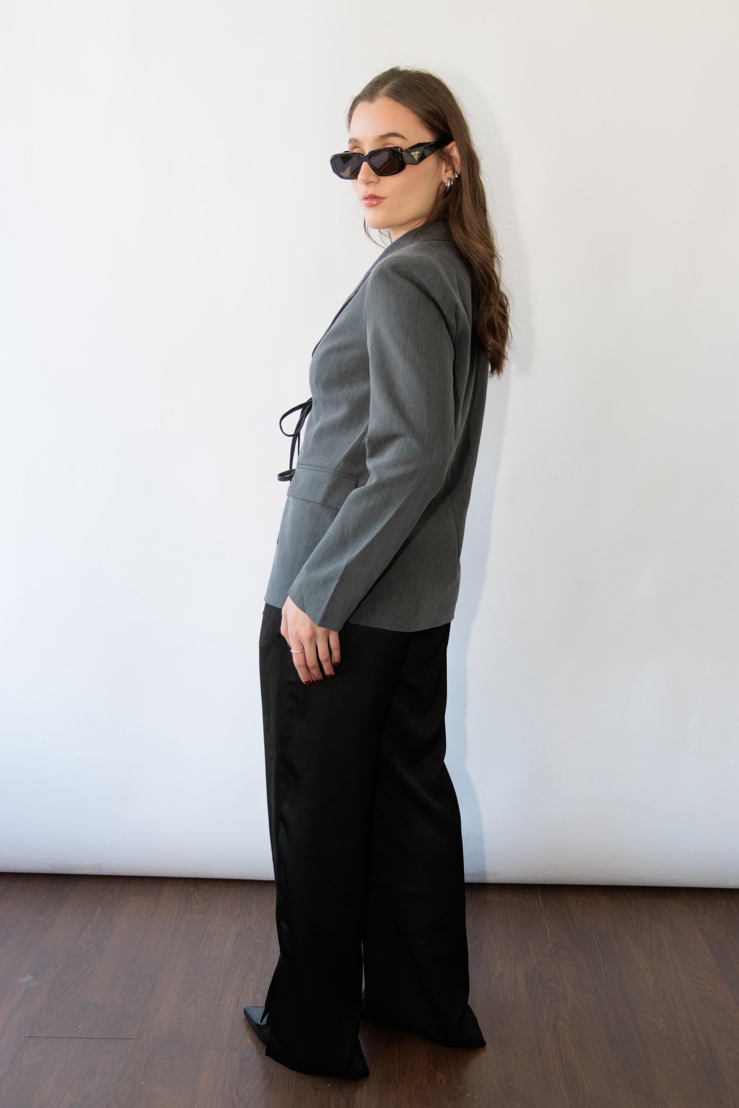 Tie Front Blazer